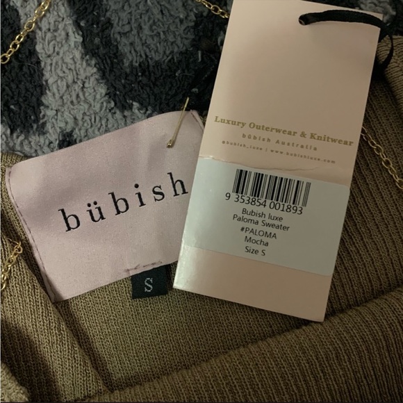 New Bubish Revolve Paloma knit sweater in Mocha Size Small - Picture 10 of 12